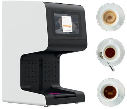 Coffee Art Printer Machine with 7 Touchscreen | 10s Edible Printing | 45ML Food-Grade Ink | 7.5cm Print Area | Print on Lattes, Cakes, Beer Foam (Commercial & Home)