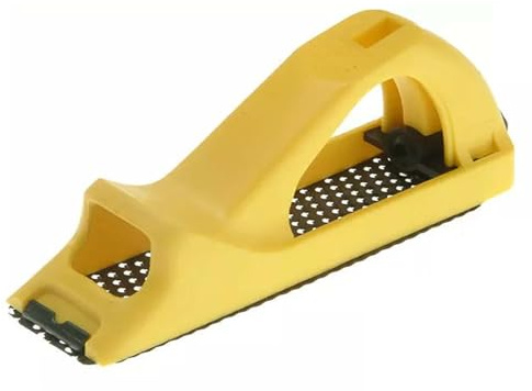 APXB 140mm RASP Plane File Wood MDF Fiberglass Boat Door DIY Work Hand Tool Planer Block Moulded Surform Pocket Woodworking Carpenter Non-Clogging Blade