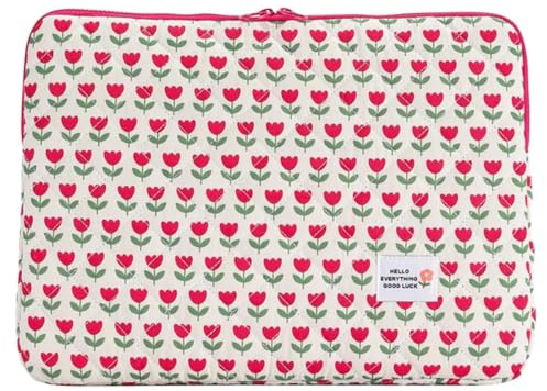 Housse pour Ordinateur Portable | 14 Pouces Étui De Protection Ordinateur Portable À Imprimé Floral | Housse Polyvalente pour Ordinateurs Porta | Compatible avec 11/13/14 Pouces