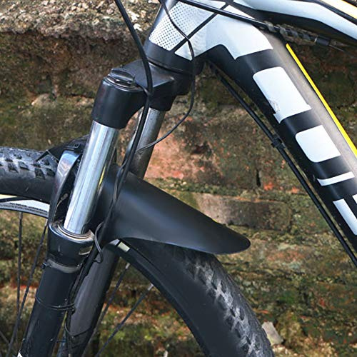 Asixxsix Set Leggero per Parafanghi per Mountain Bike per Parafanghi Anteriori e Posteriori per Bicicletta più Puliti Kit di Torsione a 360 Gradi per Avventure di Guida Sotto la Pioggia Plastica