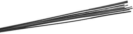 WITTKOWARE 12 Stück Laubsägeblätterfür Metall, erstklassige Qualität, gehärtet, Länge 130mm, Größe 1