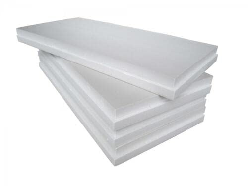 ITALFROM - 5 panneaux en EPS polystyrène expansé fritté pour isolation thermique/acoustique -100 x 50 cm (5 x 50 x 6 cm)