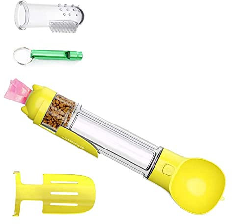 MYSUNBAR Tragbare Haustier Wasserflasche Hund Katze Trinkflasche,Pet Travel Water Drink Flasche (500ml, Gelb)