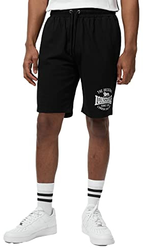 Lonsdale Herren Shorts Normale Passform TRAPRAIN Black/White XL 117437