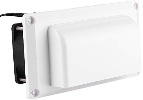 Aramox 12V Seiten-Lüftungsventilator Abluftventilator für Wohnmobil Caravan Boot Yacht – 15W ABS Kunststoff, geräuscharm, einfach montierbar (123x63mm)