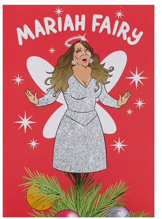 UK Greetings Weihnachtskarte für ihn/sie/Freund – Mariah-Feen-Design