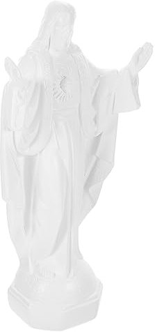 NOLITOY Jesus Statue Resin Religiöse Jesus Figurine Für Schreibtisch Und Dekoration Christliche Deko Für Zuhause Und Kompakte Langlebiges Material