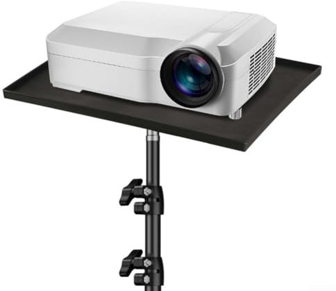 Projectors Tray, Tripod Stand Sound Card Platform Holder 14in Screw Adapter, Convenient Tray For Accessories, Keep Your Setup Organized