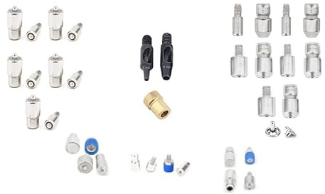 YF STORE 16pcs Snap Button, Rivet, Grommet Install Die Mold Set for HandPress (Blue, Metal, Button)