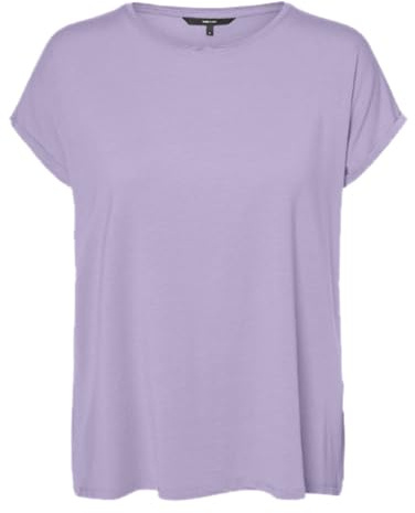 VERO MODA Women's Vmava Plain Ss Top JRS Noos Vmava Plain SS Top JRS Noos (Pack of 1)
