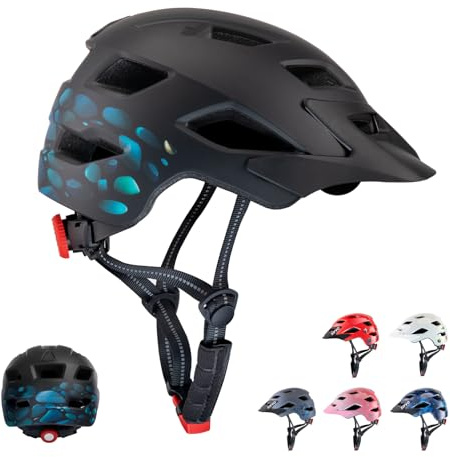 SIFVO Kids Helmet Adjustable 50-57cm for Ages 5-8-12, Kids Bike Helmet with Detachable Visor, Breathable and Comfortable Child Helmets (black, 50-57cm)