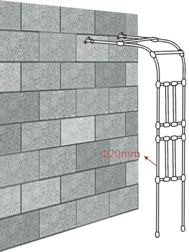 Halbbogen Rankhilfe, Metall Rosenbogen halbrund, leichte Rankgitter Rosenhilfe für Weinreben Gemüse, Rankbogen Rosenhilfe, rostfrei, 60 x 240 cm, 120 x 240 cm, 260 x 240 cm(schwarz,H240x W60cm)