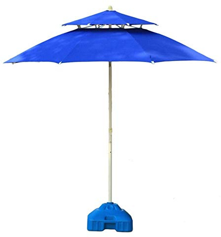Portable Beach Umbrella with Double Top Air Vent - Ideal for Outdoor Gardens Patios Camping Poolside and Commercial Events - Lightweight Durable Sun Protection Parasol