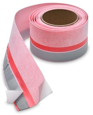 Schulte Wannenfugenband 3,3 m – 75 mm breit, beidseitig selbstklebend – Abdichtband für Badewanne & Duschwanne mit Fußgestell ohne Zubehör, wasserdicht & schimmelresistent