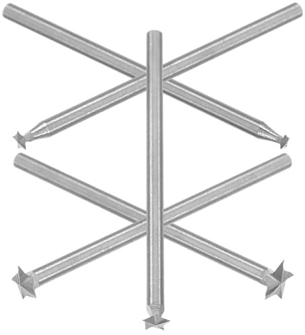 Toyvian Punte per Incisione Elettrica Utensili Sicuri e Affidabili in Metallo Set 5pezzi per Scultura su Legno e Plastica per Intaglio e Lavorazioni DIY e Root Carving
