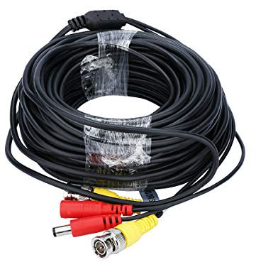 FLOUREON 10M CCTV Security Camera Cable,BNC Video Power Cable for Surveillance DVR System