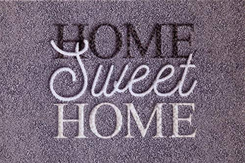oKu-Tex Fußmatte | Schmutzfangmatte | Deco-Style Entrance | Home Sweet Home | Aufdruck | für innen | Eingangsbereich/Haustür/Treppenhaus | rutschfest | 40x60 cm