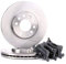 RIDEX Kit de discos de freno y pastillas 3405B0012 Eje delantero sin tornillos ventilado
