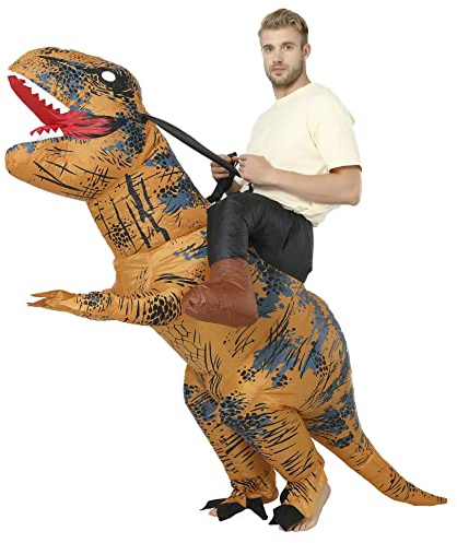 FXICH disfraz dinosaurio inflable para adulto,disfraz dinosaurio inflable para Halloween juegos rol,fiestas,disfraces Navidad,para 150-190cm