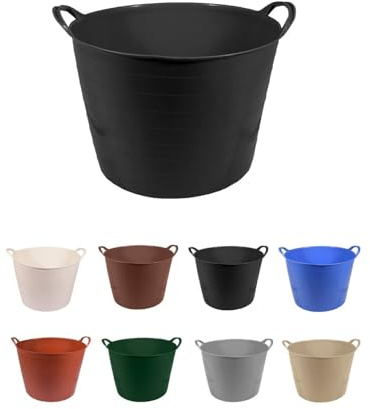 JARDIN202 - Espuerta de plástico | Capazo agrícola | Pack x10 uds (42 L)