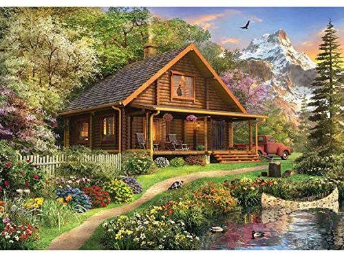 Anatolian Puzzle 1500 pièces : Cabane en rondins de Bois