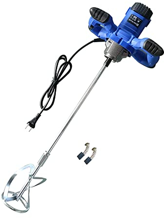Miscelatore Elettrico 2600 W - Regolabile a 6 Velocità per Calcestruzzo, Mortaio, Vernice, Stucco di Cemento - Portatile Con Agitatore M14
