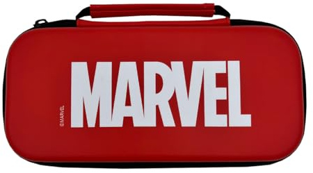 WONDEE Pochette Switch, Housse pour Nintendo Switch, Switch OLED et Switch Lite Marvel et Capacité de Stockage pour 10 Jeux - Sacoche Coque de Protection et Transport pour Nintendo Switch