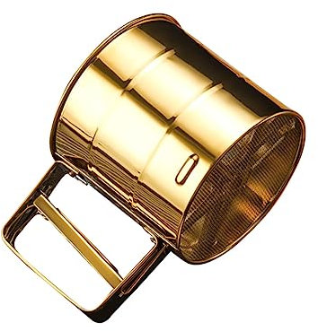 Zerodeko De Harina De Acero Inoxidable Con Mango Ergonómico Ideal Para Repostería Colador Fino Para Azúcar En Polvo Y Otros Ingredientes En Polvo Fácil De Limpiar Y Guardar