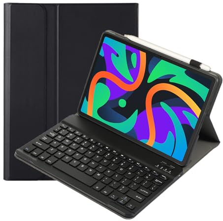 leleyo Custodia tastiera per tablet Lenovo Tab M11/K11/Idea Tab 11 cover magnetica intelligente con tastiera bluetooth wireless rimovibile per Lenovo TB336FU/TB330FU (Nero)