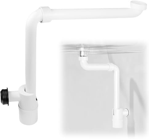Siphon économiseur d'espace 1/4 pouce pour la salle de bain : LEKEFETO Siphon réglable à 360 ° Lavabo, siphon d'évier de cuisine, bonde de lavabo, siphon d'économie d'espace, siphon anti-odeurs pour