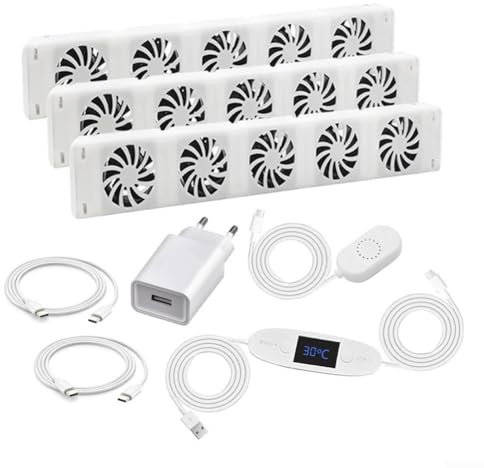 Ventola di riscaldamento intelligente per termosifoni, amplificatore intelligente per termosifoni, aumenta l'efficienza del riscaldamento e risparmio energetico, amplificatore di calore durevole per