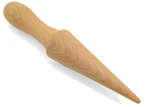 Eiswaffelroller aus Holz, natürliches Buchenholz, angenehm zu berühren, für Sahne, Ecken, Bicuits, Backen, Dura