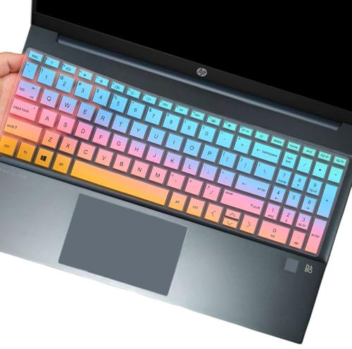 Keyboard Cover Skin for 15.6 HP Laptop/HP Pavilion 15-eg 15t-eg 15-eh 15t-eg200 eg100 eg000 15-eg2373cl/eg2153cl/eg1053cl/eg2079nr/eg1073cl/eg2053cl/eg2055cl/eh2085cl/eg2073cl-Colofur