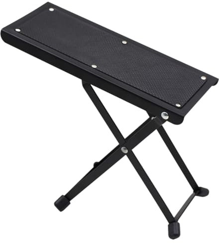 UPKOCH Gitarre Fußstütze Faltbar Ergonomischer Fußhocker Für Klassische Und Akustische Gitarren Höhenverstellbar Und Rutschfest Für Gitarristen Und Musiker