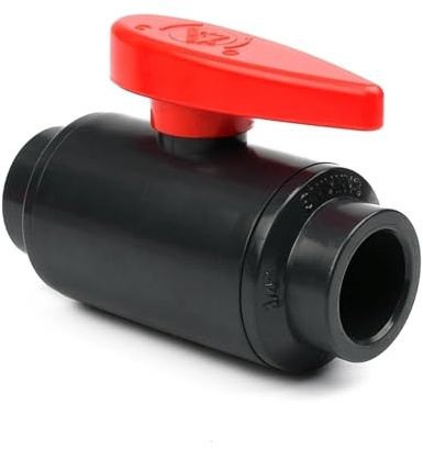 Vannes à bille UPVC 20/25/32/40/50/63mm, 1 pièce, raccords d'irrigation de jardin, connecteur de tuyau d'eau, adaptateur d'aquarium, Valve de qualité supérieure(Grey,I.D 32mm)
