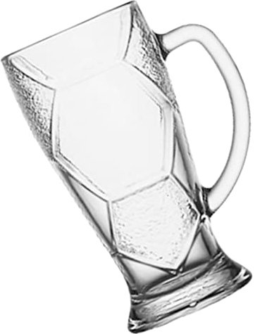 VINTORKY Großer Bierkrug Für Fußball Großes Bierglas Henkel Design Bierbecher