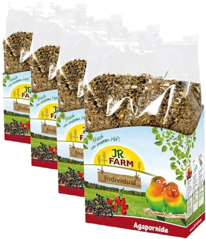JR FARM Birds Individual Agapornide 1 kg (Packung mit 4)