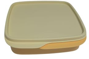 Tupperware Fiambrera para almuerzo to Go Clevere Pause de 550 ml, fiambrera con separador Eco+, lata escolar con separación (amarillo pastel)