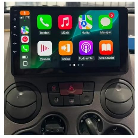 Schermo Auto Panda 2003-2012 CarPlay Android Auto Fiat Panda Android 13 Autoradio con Navigatore GPS per Fiat Panda 2003-2012, Schermo da 9 Pollici Stereo 2 DIN con Bluetooth FM/RDS Mirror Link WiFi