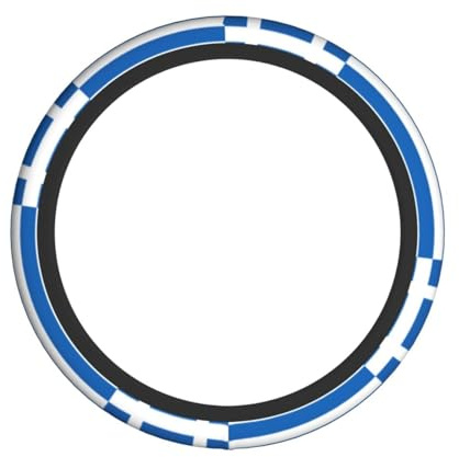 AKGFFDS Coprivolante con stampa bandiera greca, per donne e uomini, resistente, antiscivolo, elastico, facile da installare, per berline, SUV, ATV, camion