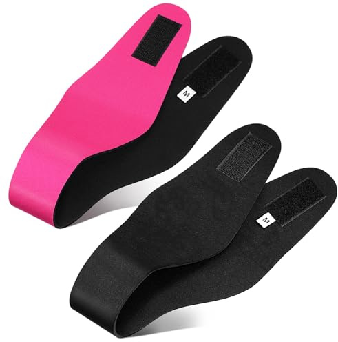 COOLHIYA 2 Pcs Bandeaux D'oreilles en Néoprène Réglables et Réutilisables pour Garçon et Filles, Protection Auditive Sportive pour Natation et Ballet