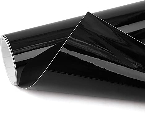 sourcing map Autofolie Vinylfolie Schwarz 1pc Für Auto Glanz Lackschutz
