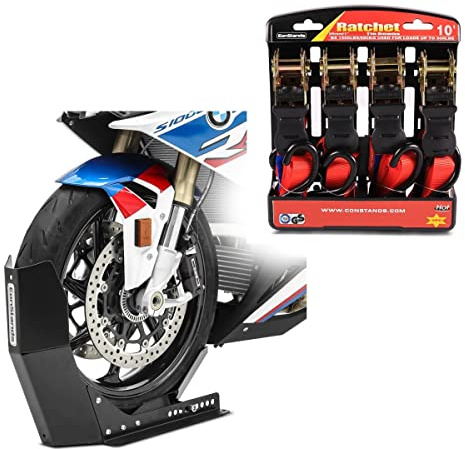 Motorradwippe mit Ratschen-Spanngurten Set für Husqvarna FE 250/350/ 450/501, SMS 125 ConStands Easy Fix