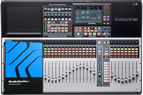 PreSonus StudioLive 32 Serie III Mezclador Digital de 32 Canales y la Interfaz de Audio USB con faders motorizados