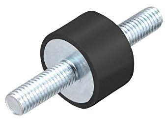 sourcing map 25 x 15mm Gummilager Schwingungsdämpfer Stoßdämpfer mit M8 x 23mm Bolzen