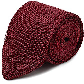 BRERA 67 Cravatta Uomo Bordeaux Elegante | Cravattino per Completo 150x7 | Cravatte Slim per Vestito da Cerimonia e per Abiti da Lavoro - Bordeaux Rete