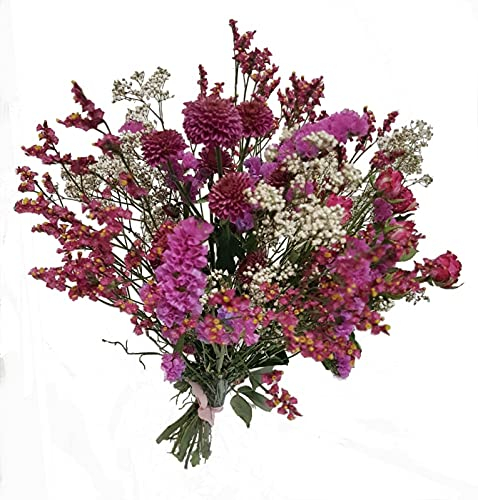 Trockenstrauß in Rosa von Flora Trans-mit getrockneten Blumen- Trockenblumenstrauß in Rosa