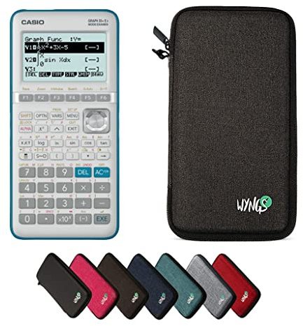 Casio Graph 35+E II inkl. WYNGS Schutztasche Dunkelgrau - Grafikrechner - Basic Set
