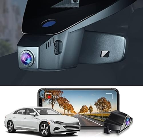 Fitcamx Dashcam Auto Vorne Hinten 2160P+1080P Passend für Seat Tarraco 2019-2025, OEM Dashcam 4K WiFi UHD Video, G-Sensor, Loop-Aufnahm, Night Vision, WDR Dash Cam, Plug & Play, 128 GB Karte