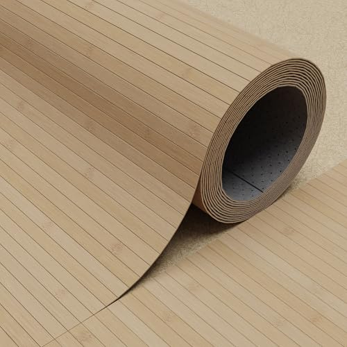 DE-COmmerce Fertigparkett aus Bambus FLEXBAMBOO 300x200 cm Bodenbelag mit rutschhemmender Rückenausstattung 200 cm Breite | Farbe: nature, roh